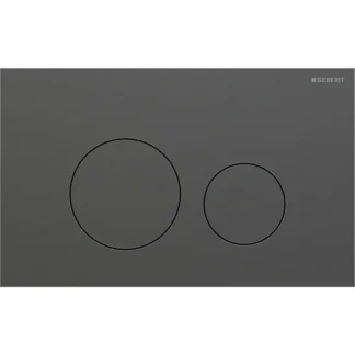 Huuhtelupainike, mekaaninen Geberit Sigma40 Round, mustakromi