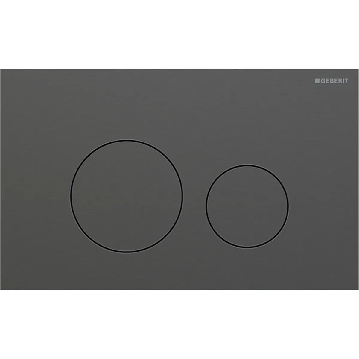 Huuhtelupainike, mekaaninen Geberit Sigma40 Round, mustakromi