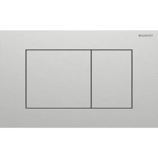Huuhtelupainike, mekaaninen Geberit Sigma40 Square, ruostumaton teräs