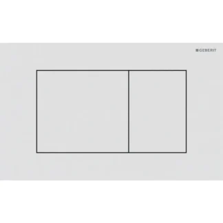 Huuhtelupainike, mekaaninen Geberit Sigma40 Square, mattavalkoinen