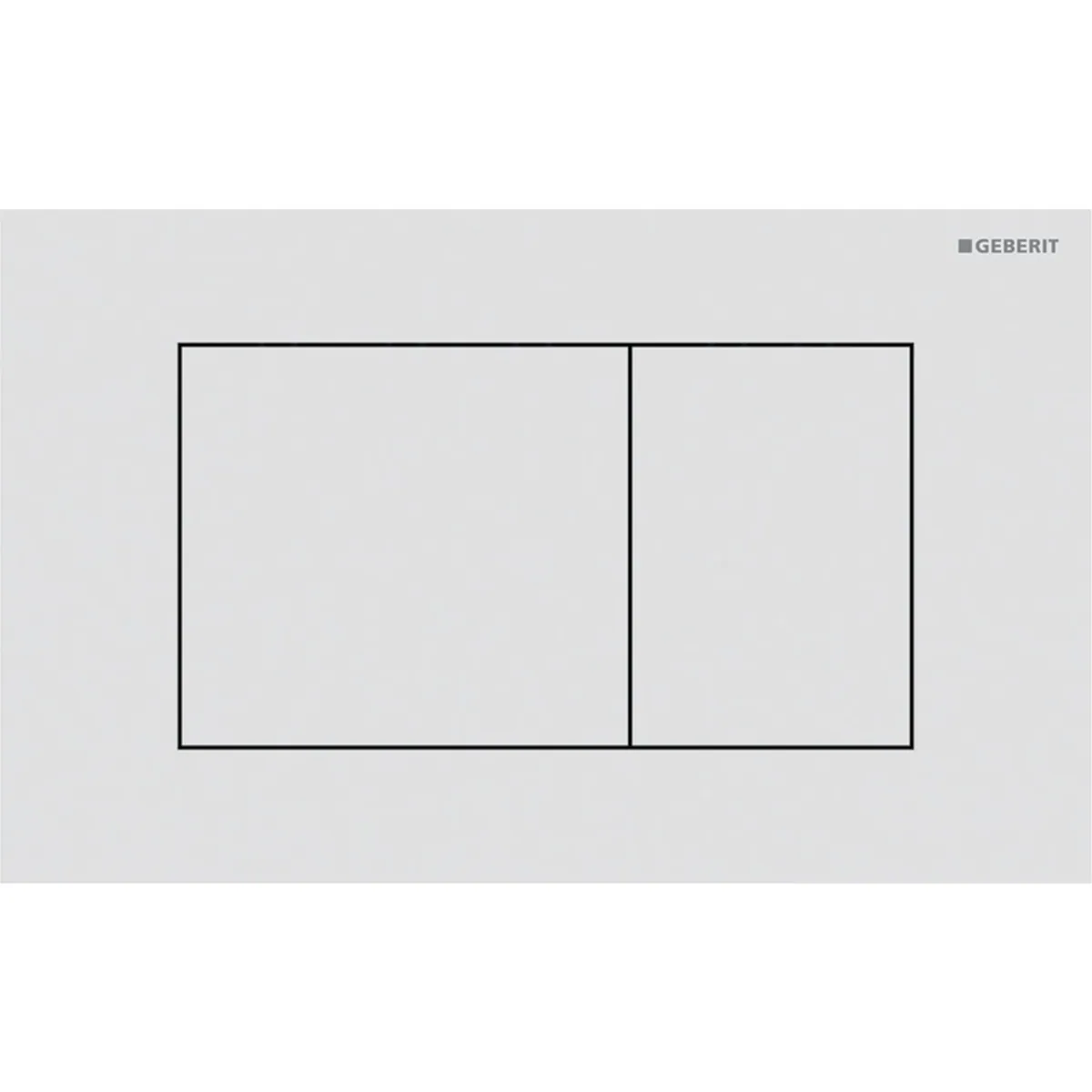 Huuhtelupainike, mekaaninen Geberit Sigma40 Square, mattavalkoinen
