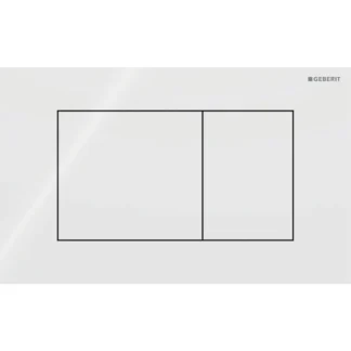 Huuhtelupainike, mekaaninen Geberit Sigma40 Square, valkoinen