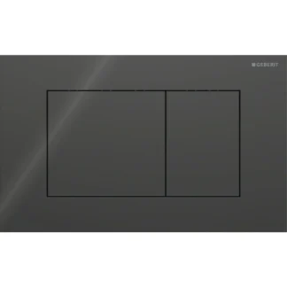 Huuhtelupainike, mekaaninen Geberit Sigma40 Square, musta