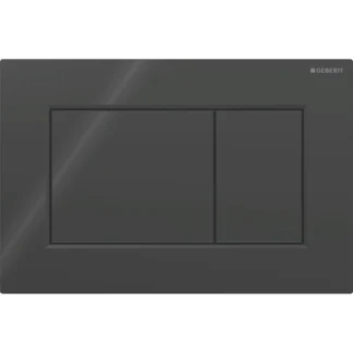 Huuhtelupainike, mekaaninen Geberit Sigma01 Square, musta