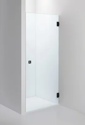 SUIHKUSEINÄ ARC 2 KIRKAS, MUSTA, 900X2000