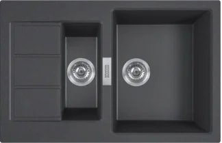 Upotettava allas Franke Futurum Sirius S2D 651-78 Carbon Black