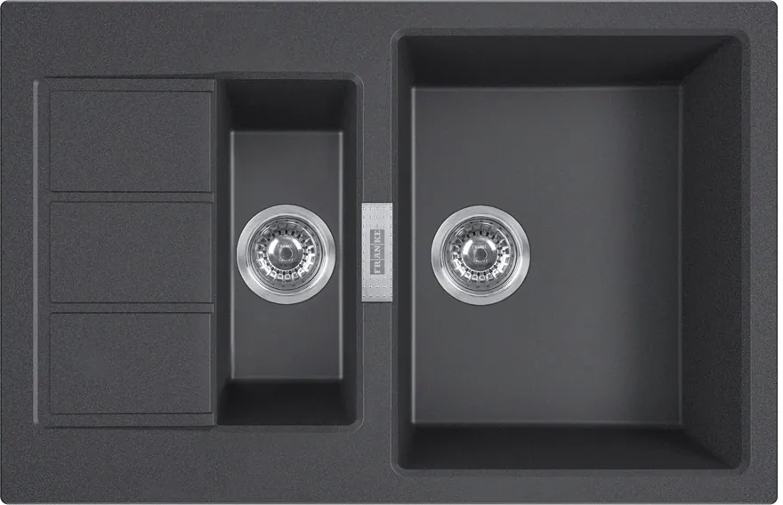 Upotettava allas Franke Futurum Sirius S2D 651-78 Carbon Black