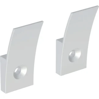 Ripustuskoukku IDO Glow 22x18x50mm, 2kpl, mattakromi