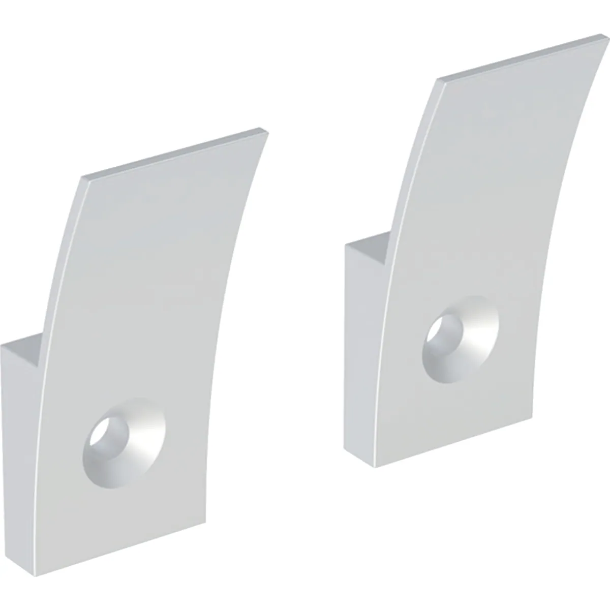 Ripustuskoukku IDO Glow 22x18x50mm, 2kpl, mattakromi