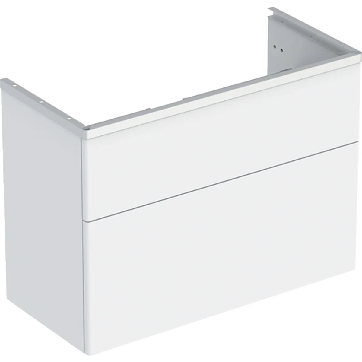 Alakaappi IDO Glow Square 880x400x640mm, valkoinen