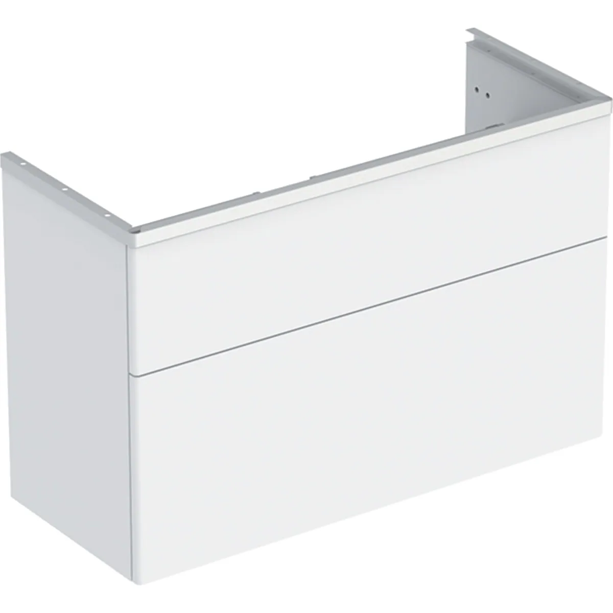 Alakaappi IDO Glow Square 980x400x640mm, valkoinen