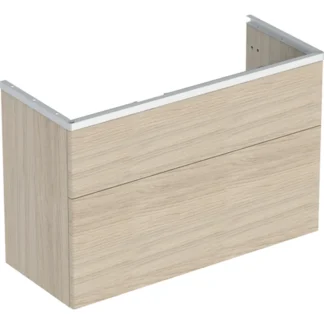 Alakaappi IDO Glow Square 980x400x640mm, luonnontammi