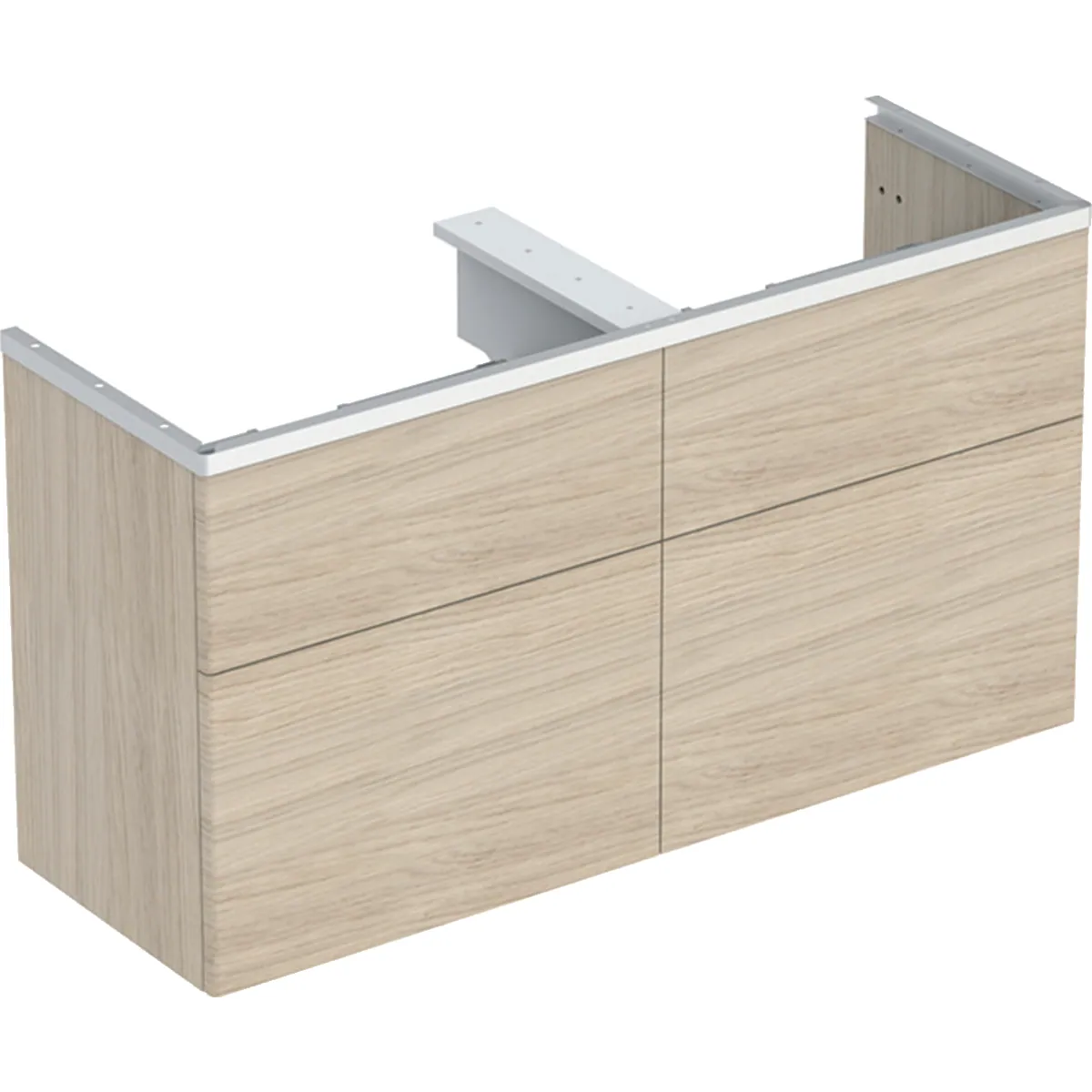 Alakaappi IDO Glow Square 1180x400x640mm, luonnontammi