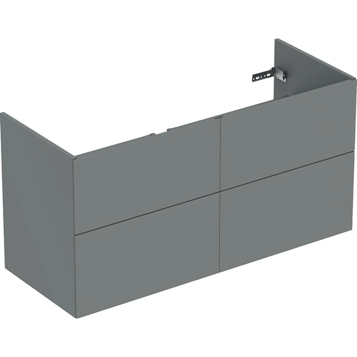Alakaappi IDO Elegant 1200x466x600mm, tummanharmaa