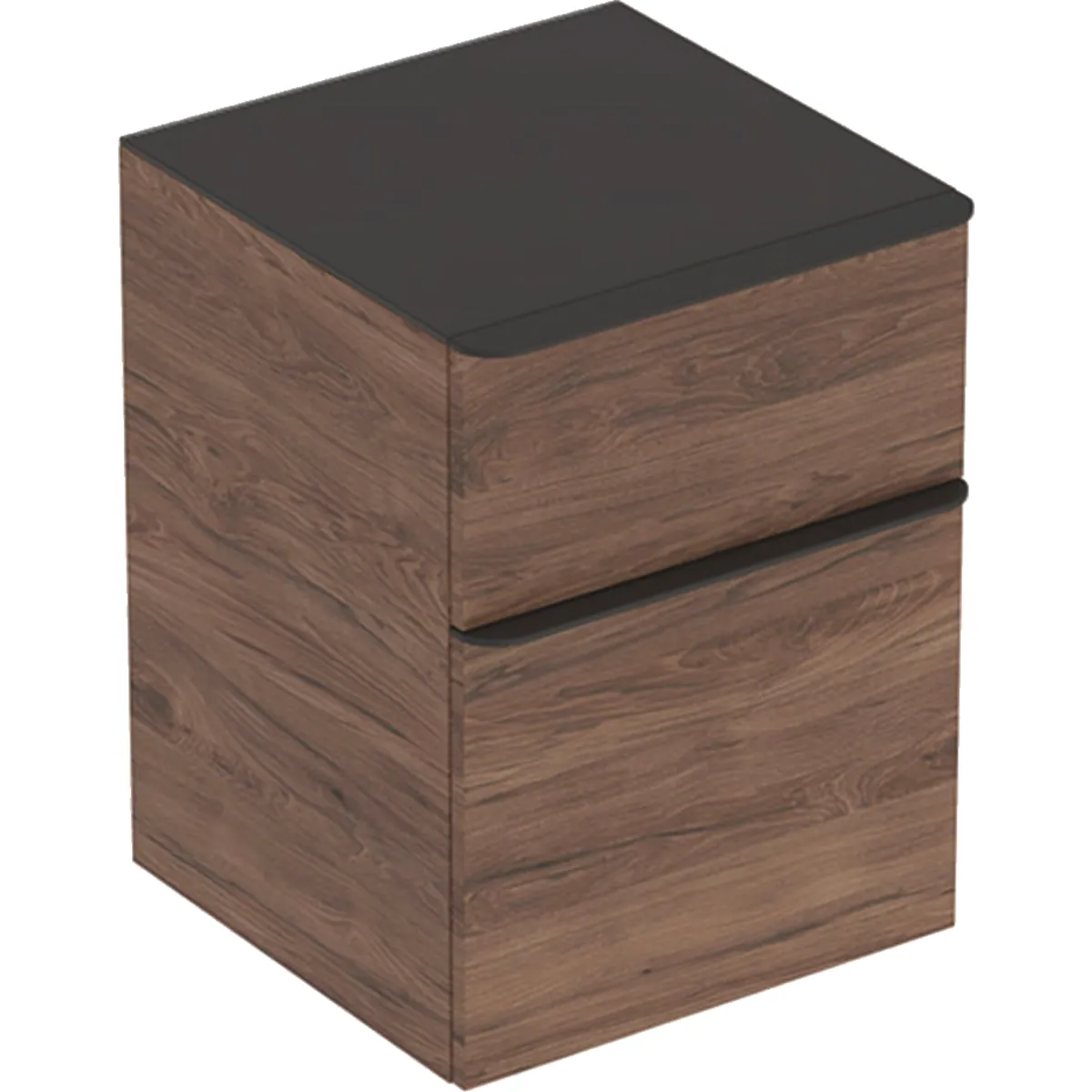 Sivukaappi Geberit Smyle Square 450x470x600mm, hikkoripuu