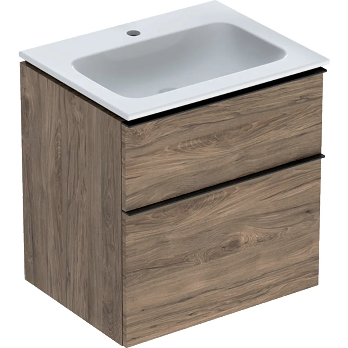 Allaskaappipaketti Geberit iCon 600x480x630mm, KTcT, hikkori