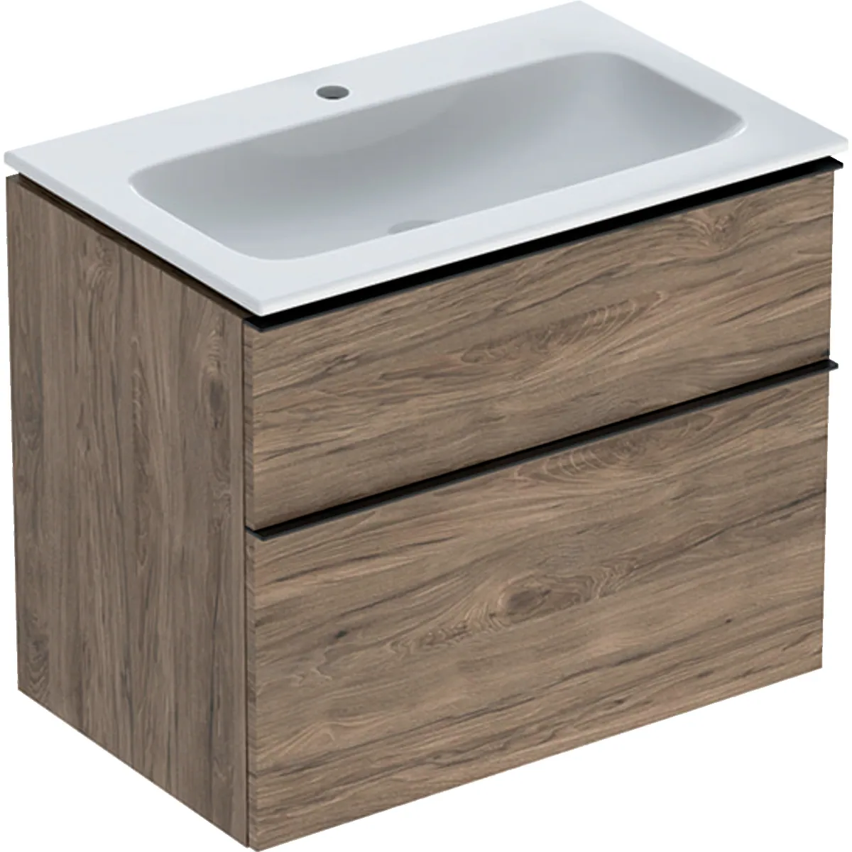Allaskaappipaketti Geberit iCon 750x480x630mm, KTcT, hikkori