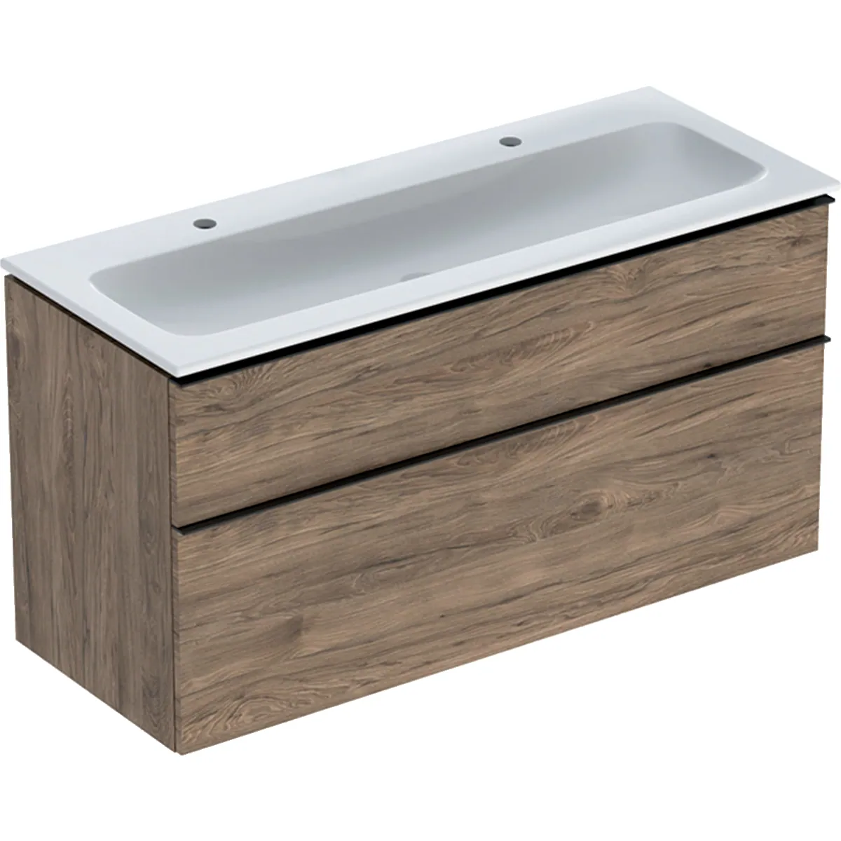 Allaskaappipaketti Geberit iCon 1200x480x630mm, KTcT, hikkori