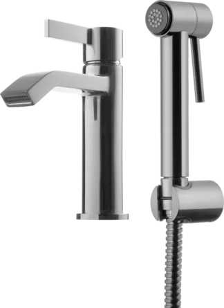 Pesuallashana TAPWELL ARM Metallisella käsisuihkulla