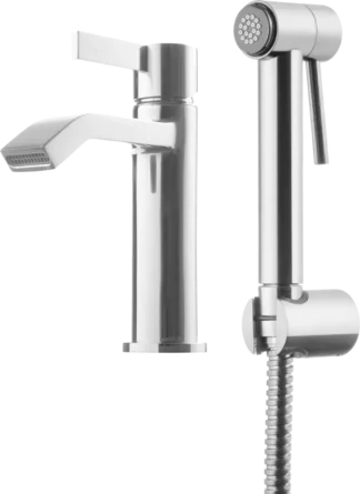 Pesuallashana TAPWELL ARM Metallisella käsisuihkulla