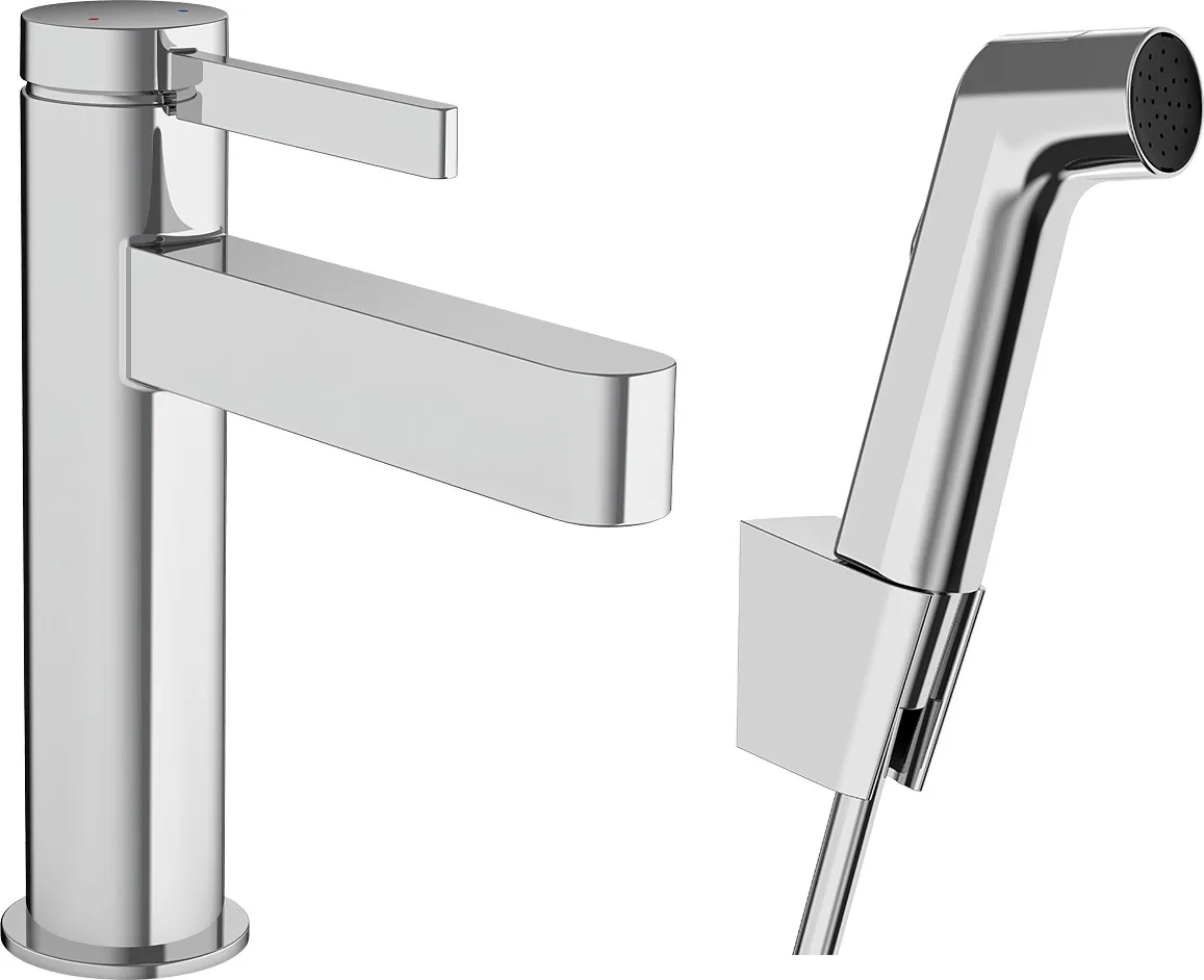 Pesuallashana hansgrohe Finoris 110 Bidette Push-Open Kromi