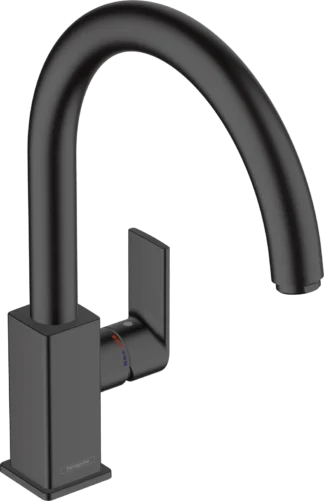 Keittiöhana hansgrohe Vernis Shape M35 260 1jet, raj.120° Matta musta