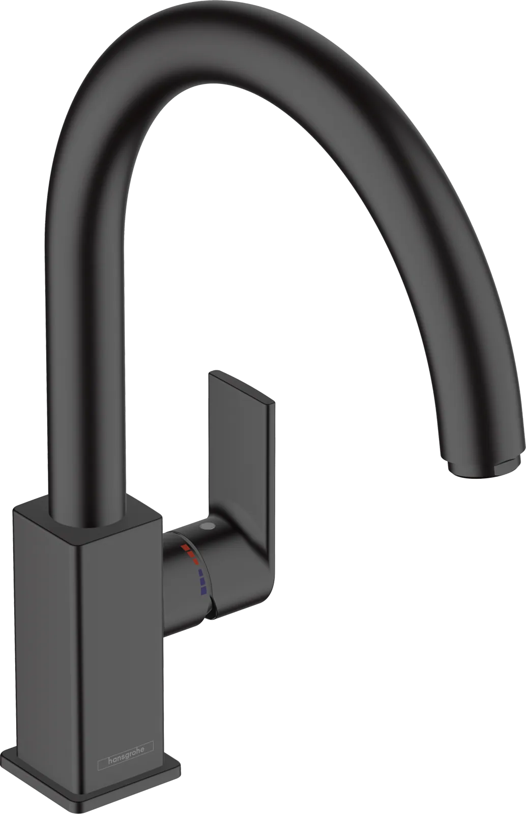 Keittiöhana hansgrohe Vernis Shape M35 260 1jet, raj.120° Matta musta