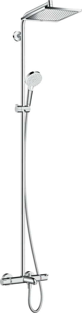 Suihkujärjestelmä hansgrohe Crometta E Showerpipe 240 1jet amme kromi