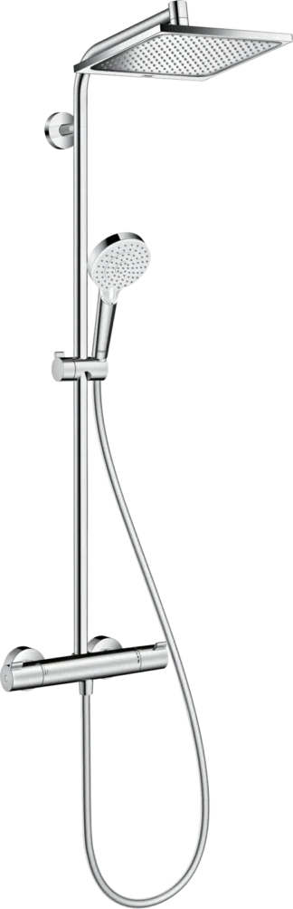 Suihkujärjestelmä hansgrohe Crometta E Showerpipe 240 1jet kromi