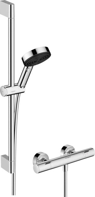 Suihkuhana setti hansgrohe Pulsify Select S Ecostat Fine suihkuterm.kromi