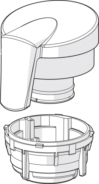 Määränsäätökahva Oras Optima 601268V