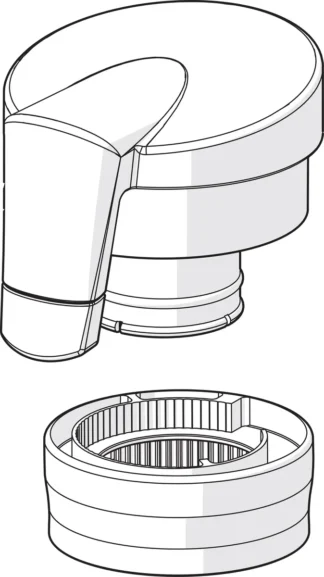 Lämmönsäätökahva Oras Optima 601273V