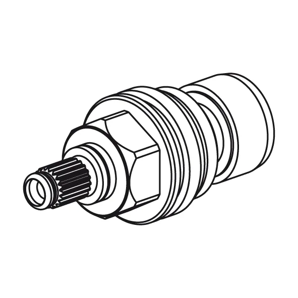 Käyttöventtiili keraaminen KWC Northern Europe GASTRO 3/4" 180°