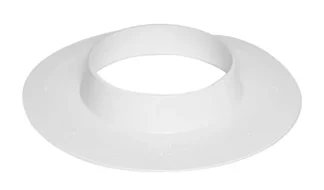 Peitelevy kauluksella FALUPLAST Falu sm=75mm/um=150mm ABS valk