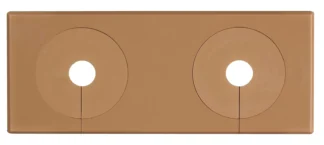 Peitelevy 2-osainen FALUPLAST Falu 12-22mm 118x48mm cc 60mm rusk
