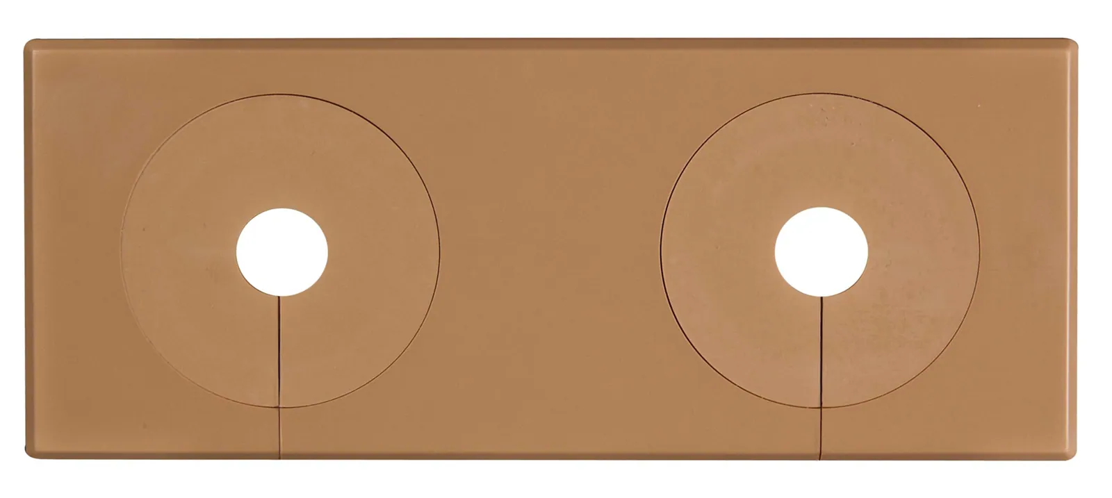 Peitelevy 2-osainen FALUPLAST Falu 12-22mm 118x48mm cc 60mm rusk