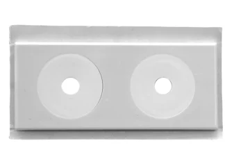 Peitelevy 2-osainen FALUPLAST Falu 12-16mm 88x38mm ABS TPE valk