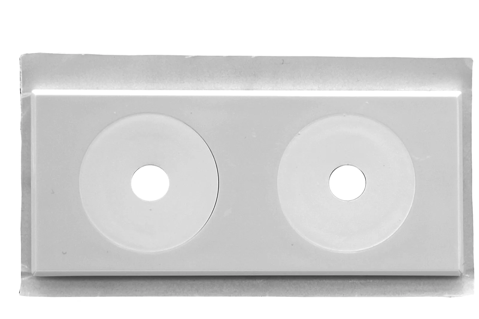 Peitelevy 2-osainen FALUPLAST Falu 12-16mm 88x38mm ABS TPE valk