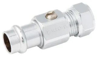 Kuulasulku puristus-/puserrusl BROEN BALLOFIX D12-D10 niklattu