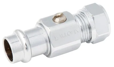 Kuulasulku puristus-/puserrusl BROEN BALLOFIX D12-D10 niklattu