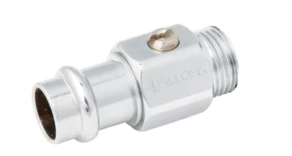 Kuulasulku puristus-/kierrelii BROEN BALLOFIX D15-R 1/2UK. niklattu