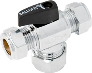 T-liitin suluin BROEN BALLOFIX 12x12x12mm/KAHVALLA/KROMI