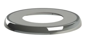 Peitelevy 1-osainen FALUPLAST Falu 46-56mm Ø74mm H=6mm harm