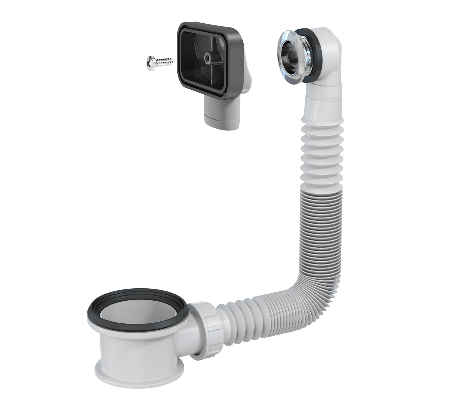 Ylivuotosarja PREVEX EASYCLEAN välirengas 42 mm korkea