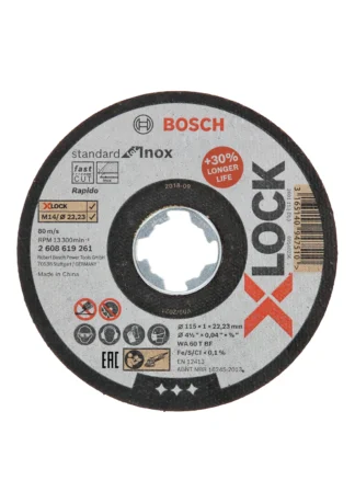 Katkaisulaikka BOSCH X-LOCK STDI 115X22,2X1,0MM