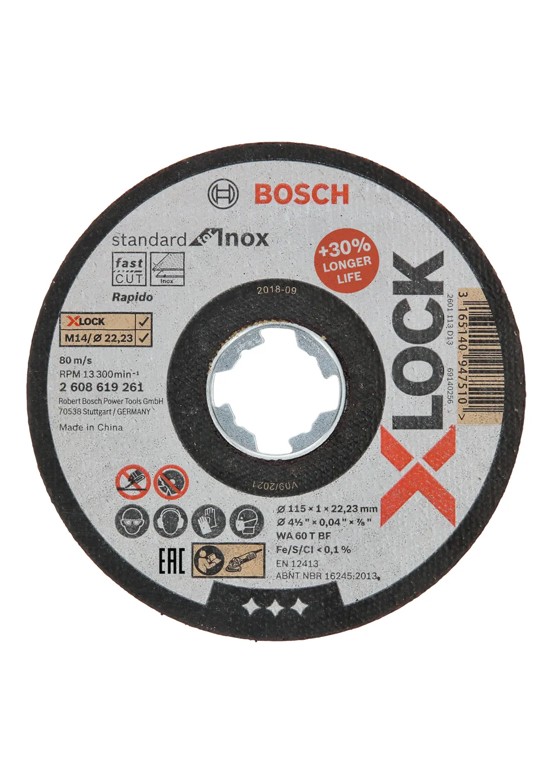 Katkaisulaikka BOSCH X-LOCK STDI 115X22,2X1,0MM