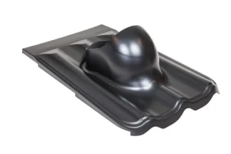 Kattoläpivienti VILPE P-MALLI XL UNIVERSAL MK 1 MUSTA
