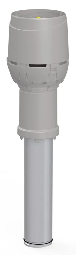 Poistoilmaputki VILPE C-MALLI 125C/IS/400 FLOW VAALEANHARMAA