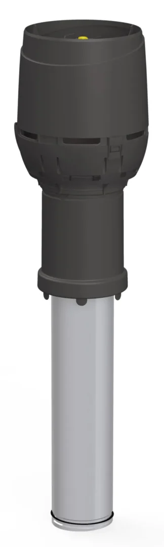 Poistoilmaputki VILPE C-MALLI 125C/IS/400 FLOW MUSTA