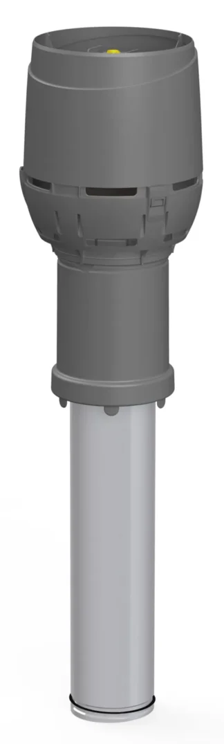 Poistoilmaputki VILPE C-MALLI 125C/IS/400 FLOW HARMAA